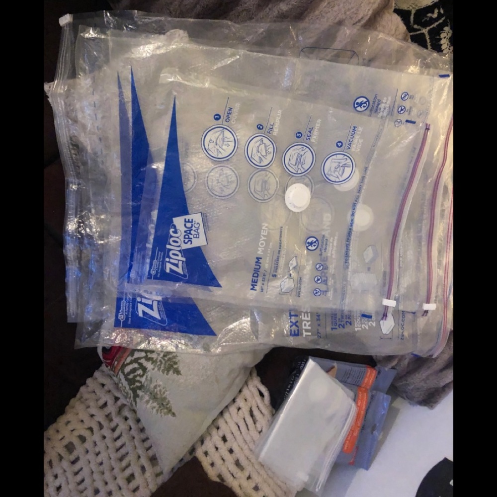 7 Vacuum storage Bags used, NWOT and & NWT